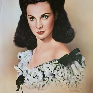 Scarlett O'Hara Vivian Lee Gone With The Wind Rare 1992 Vintage Poster #2046